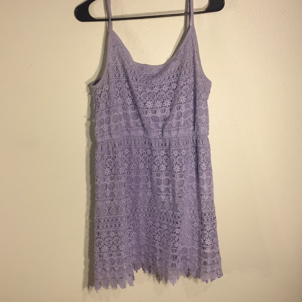 Lacey purple dress